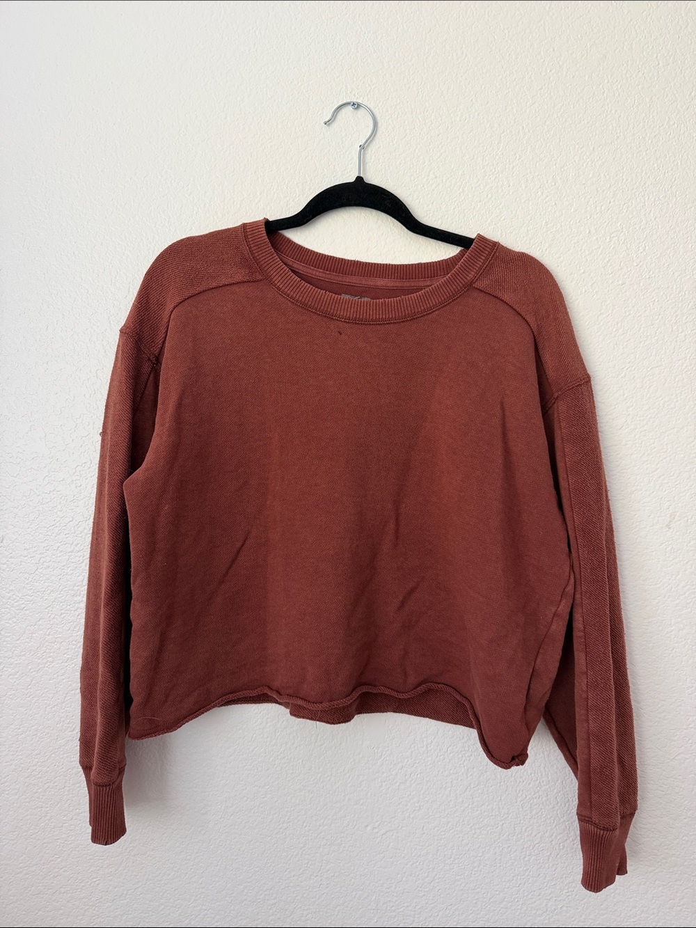 Aerie Cropped Crewneck Sweatshirt